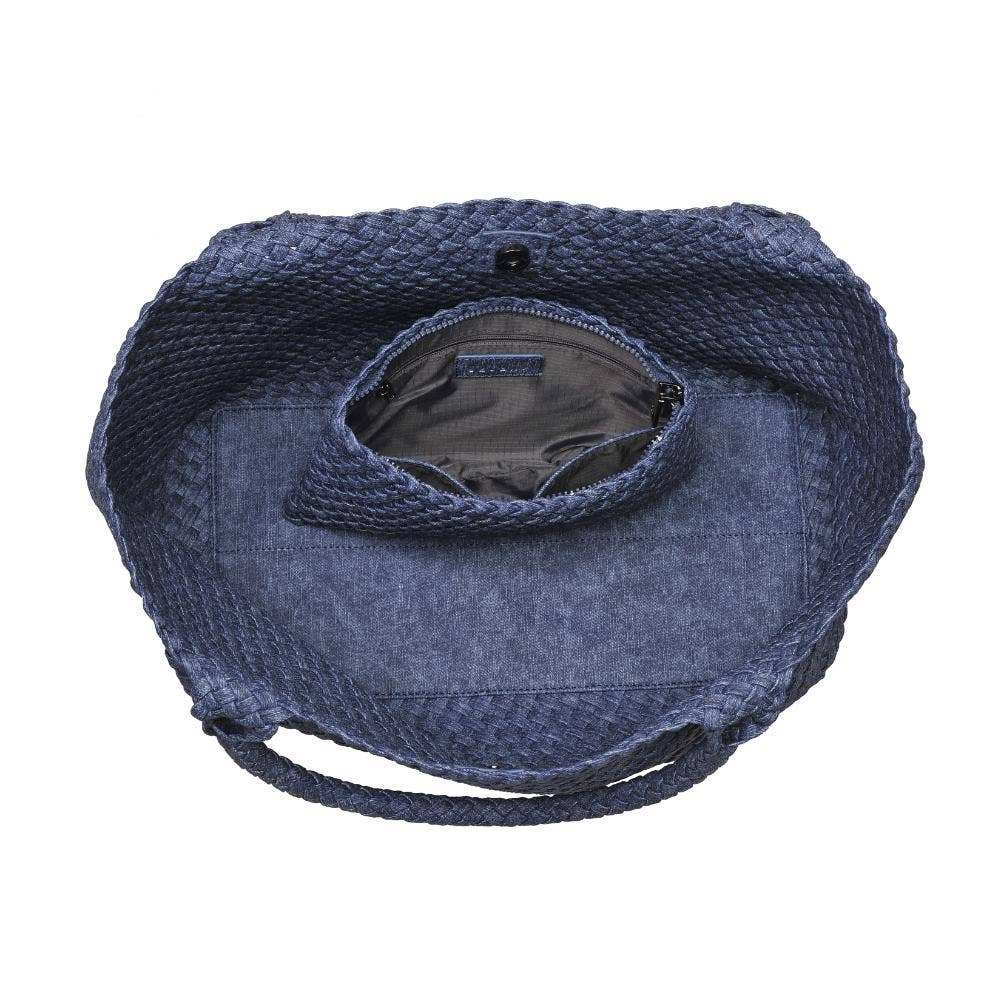 Sol and Selene – Großhandel Tragetasche – Damen – Große gewebte Neopren-Tasche "Sky's The Limit"159