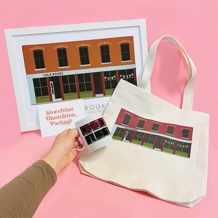 Bookishly (No US Import Fees) - Wholesale Tote Bag - Unisex - Indie Storefront Illustration Top Up Products2