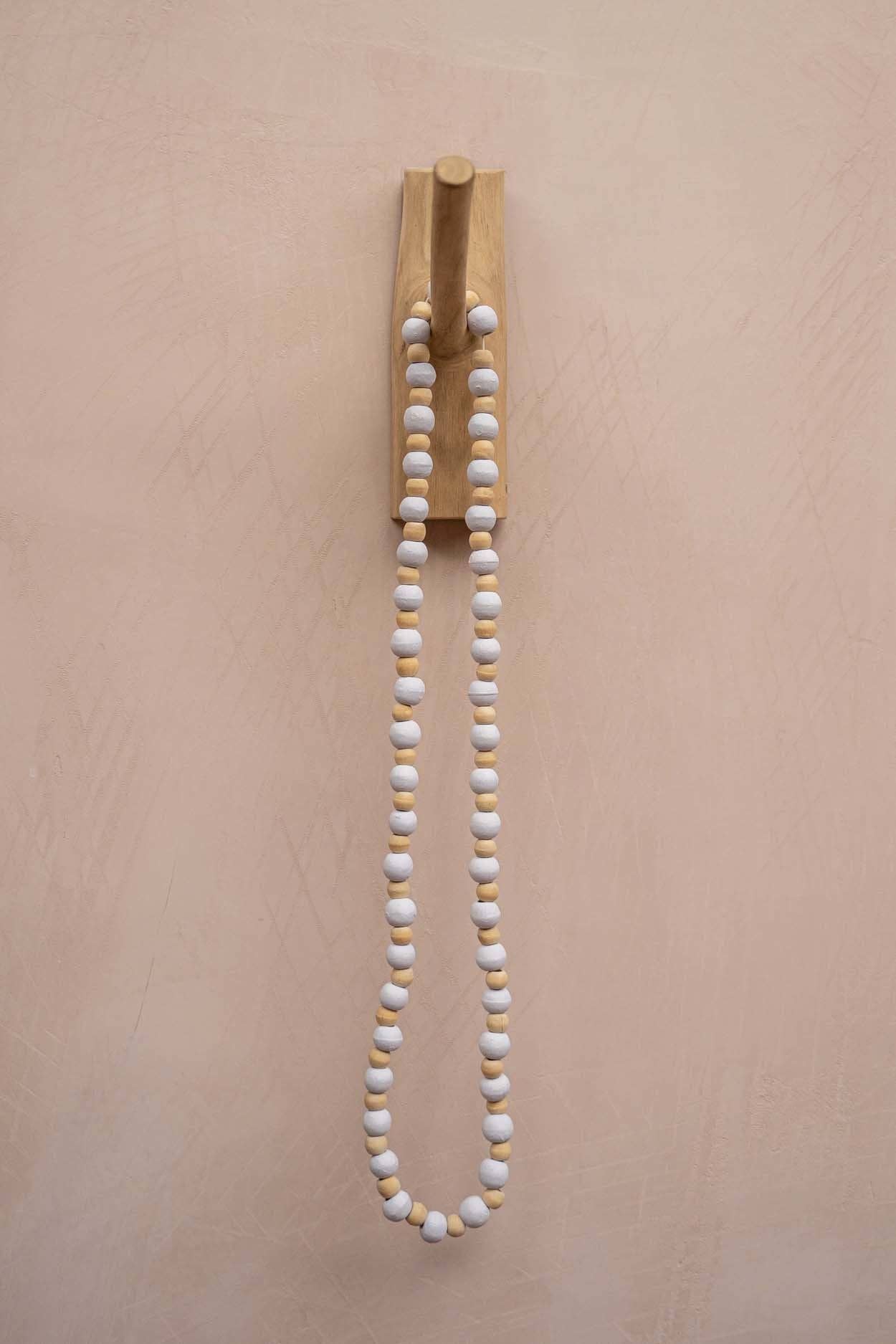 Bazar Bizar Living - Vente Collier de perles - Collier Canggu - Blanc naturel3