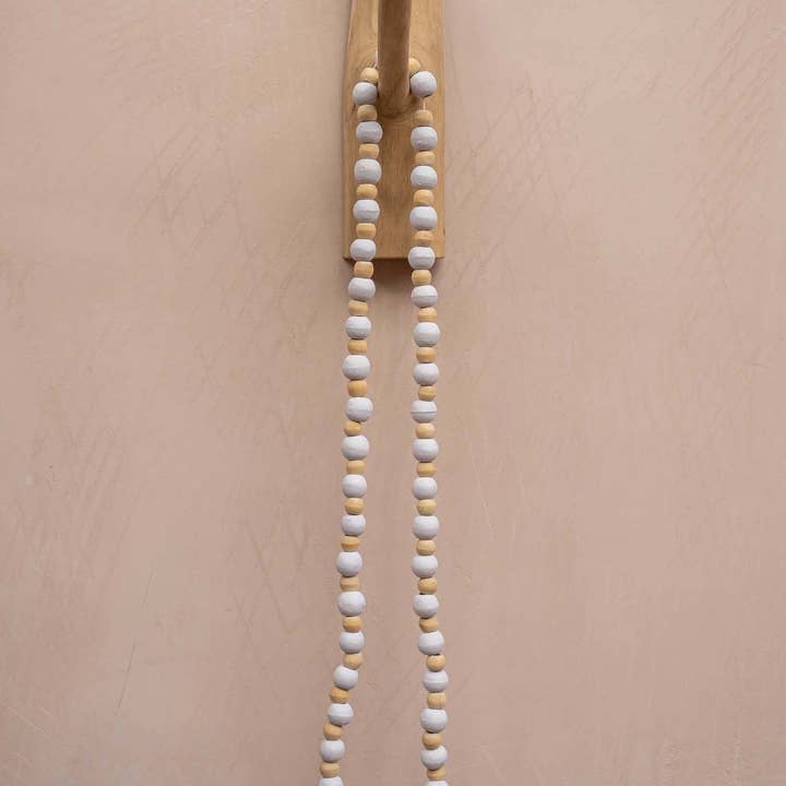 Bazar Bizar Living - Vente Collier de perles - Collier Canggu - Blanc naturel3
