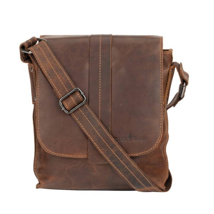 Greenwood Leather - Wholesale Messenger Bag - Unisex - Unisex Mini Messenger Bag Henrik - Genuine Leather