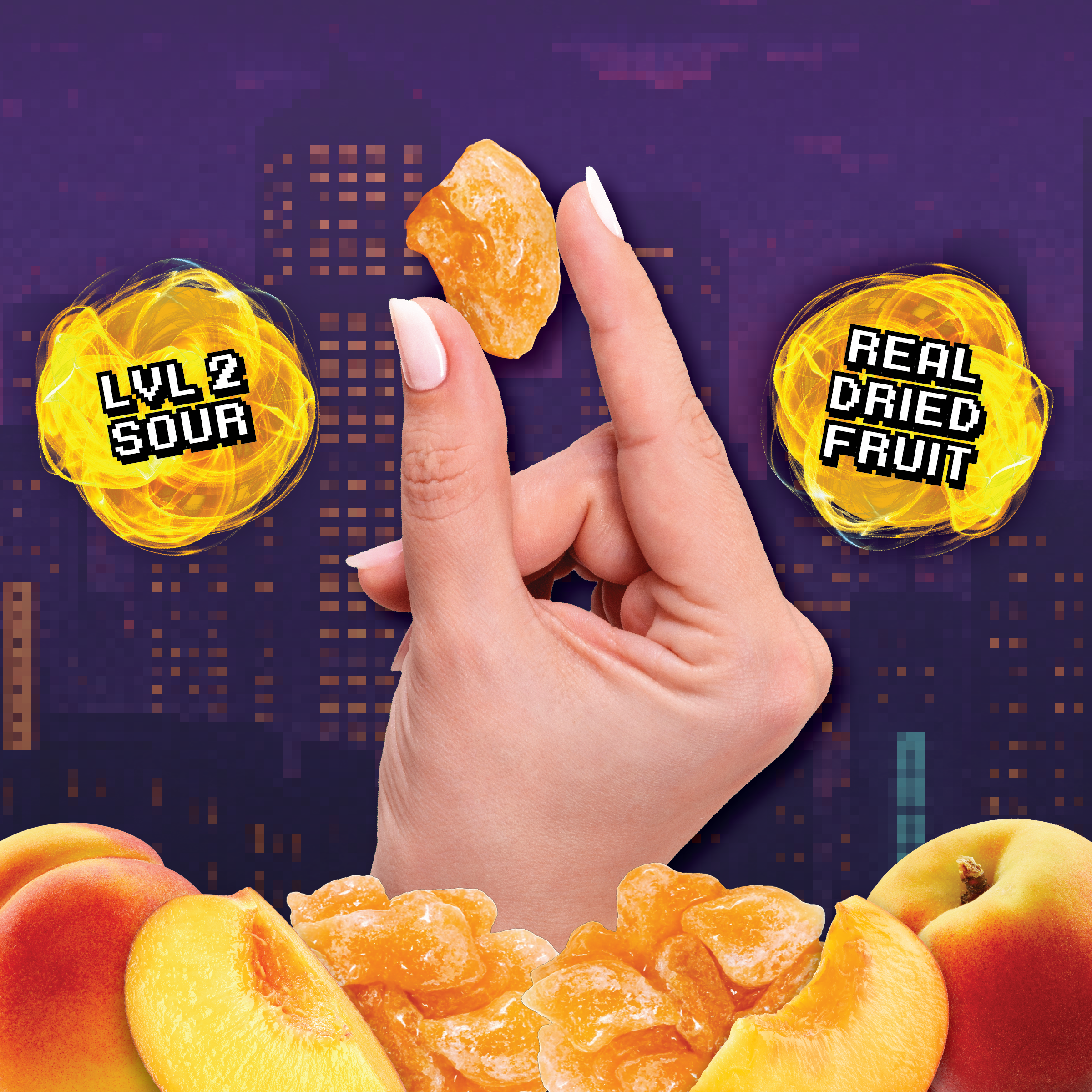 Final Boss Sour - Wholesale Gummy - Punch-Out Peaches (Level 2) (4-Pack)1
