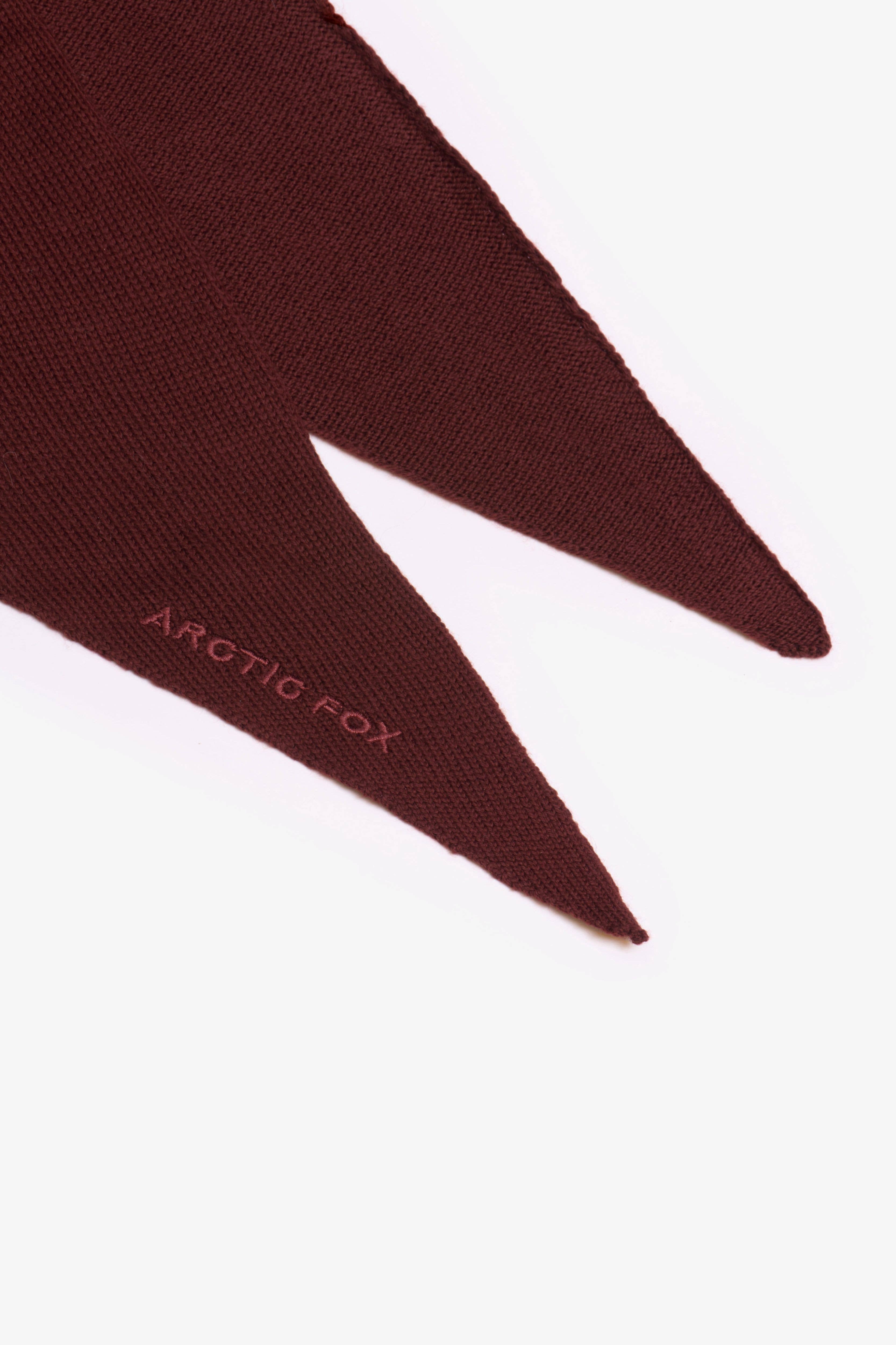 ARCTIC FOX & CO. – wholesale Scarf – Women's – Merino Wool Triangle Scarf - Dark Walnut Brown - AW254
