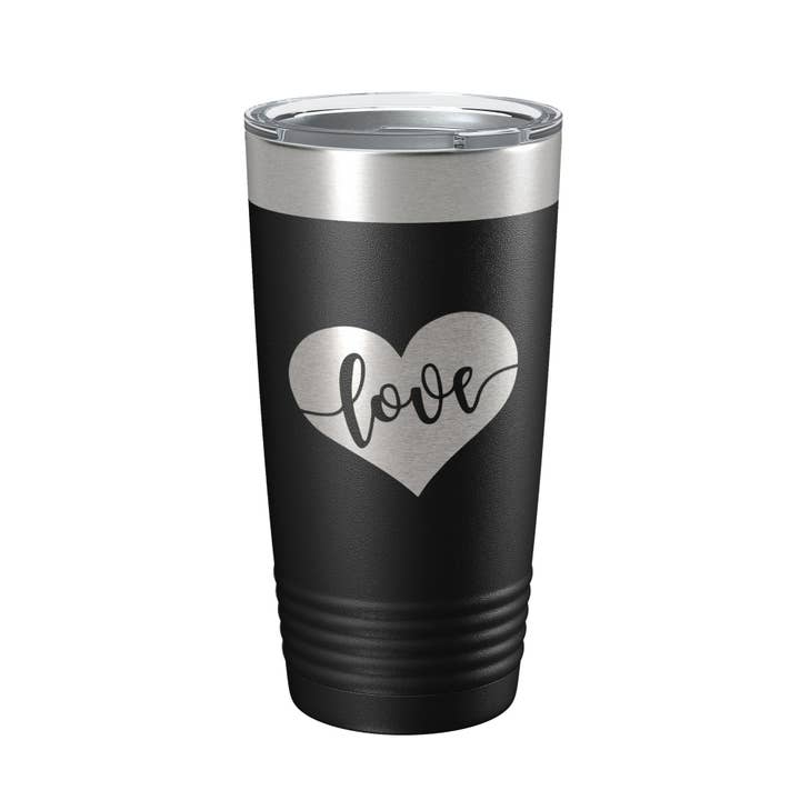 Love Tumbler Kaffeebecher mit Herzmotiv zum Valentinstag, isoliert, lasergraviert, 50 ml für den Großhandel von CarveBright