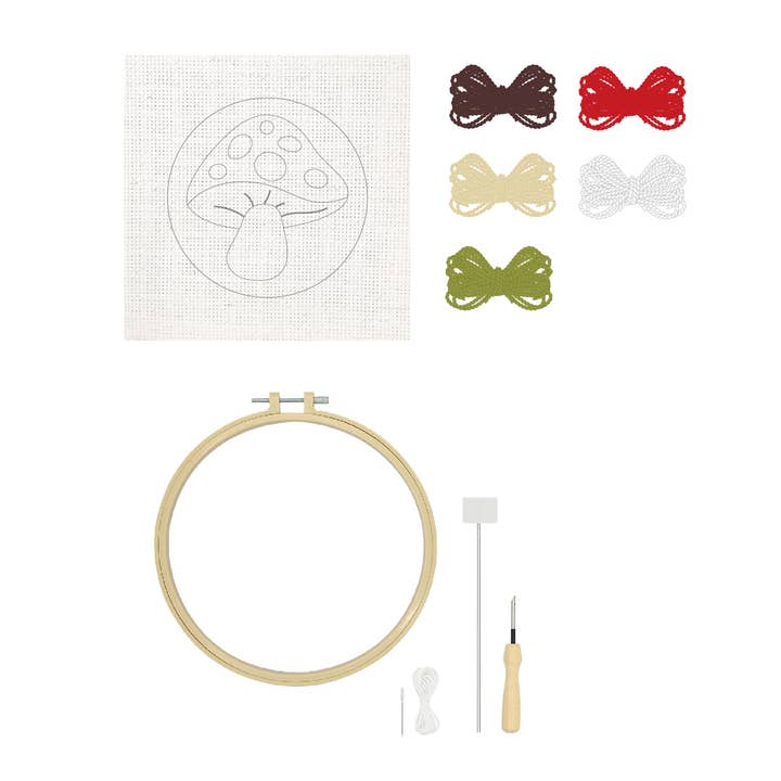 pierrebelvedere.com - Wholesale DIY Craft Kit - MUSHROOM HOME DECOR PUNCH NEEDLE KIT2