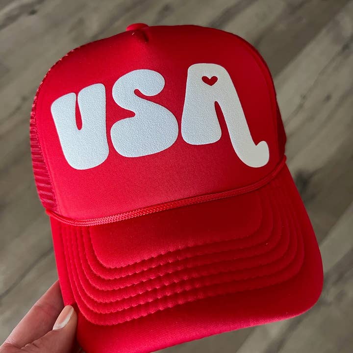 Malibu and Mint - Wholesale Trucker Hat - Women's - USA 4th of July Trucker Hat6