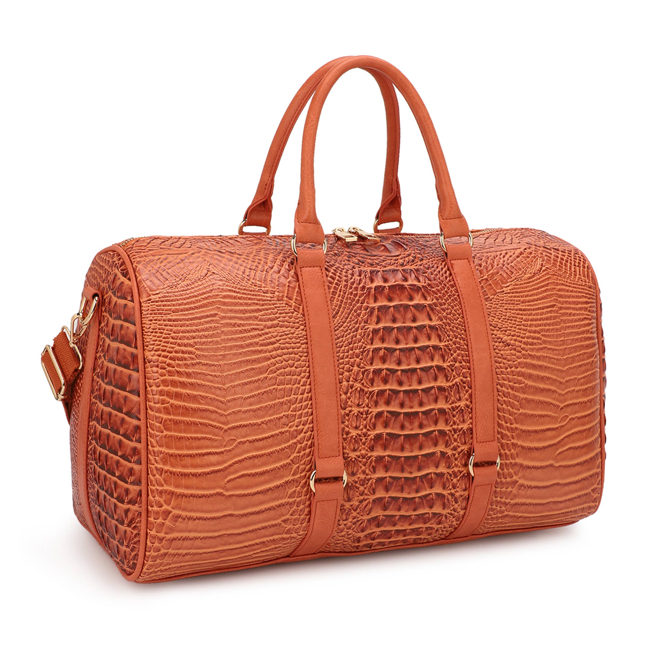 KAYLA+AVA - Wholesale Weekender Bag - Women's - Croc Embossed Duffle Bag Travel Bag Weekender Bag Gym Bag2