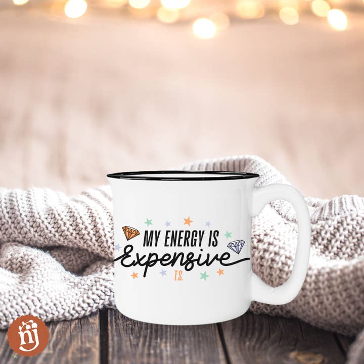 Nearly June Design Co - Wholesale Coffee Mug - My Energy Is Expensive Campfire Mug4