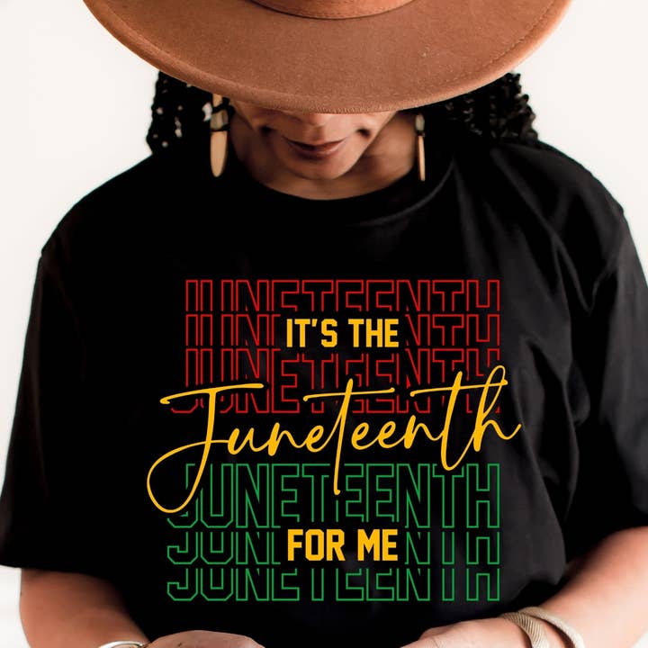 The Candy Collections - Wholesale Screen Printed T-Shirt - Women's - Its the Juneteenth me 1865 Freedom celebration T-Shirt