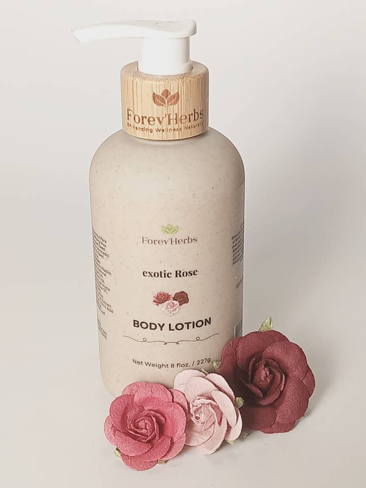 Lotion à la Rose Exotique pour la vente par Forev'Herbs
