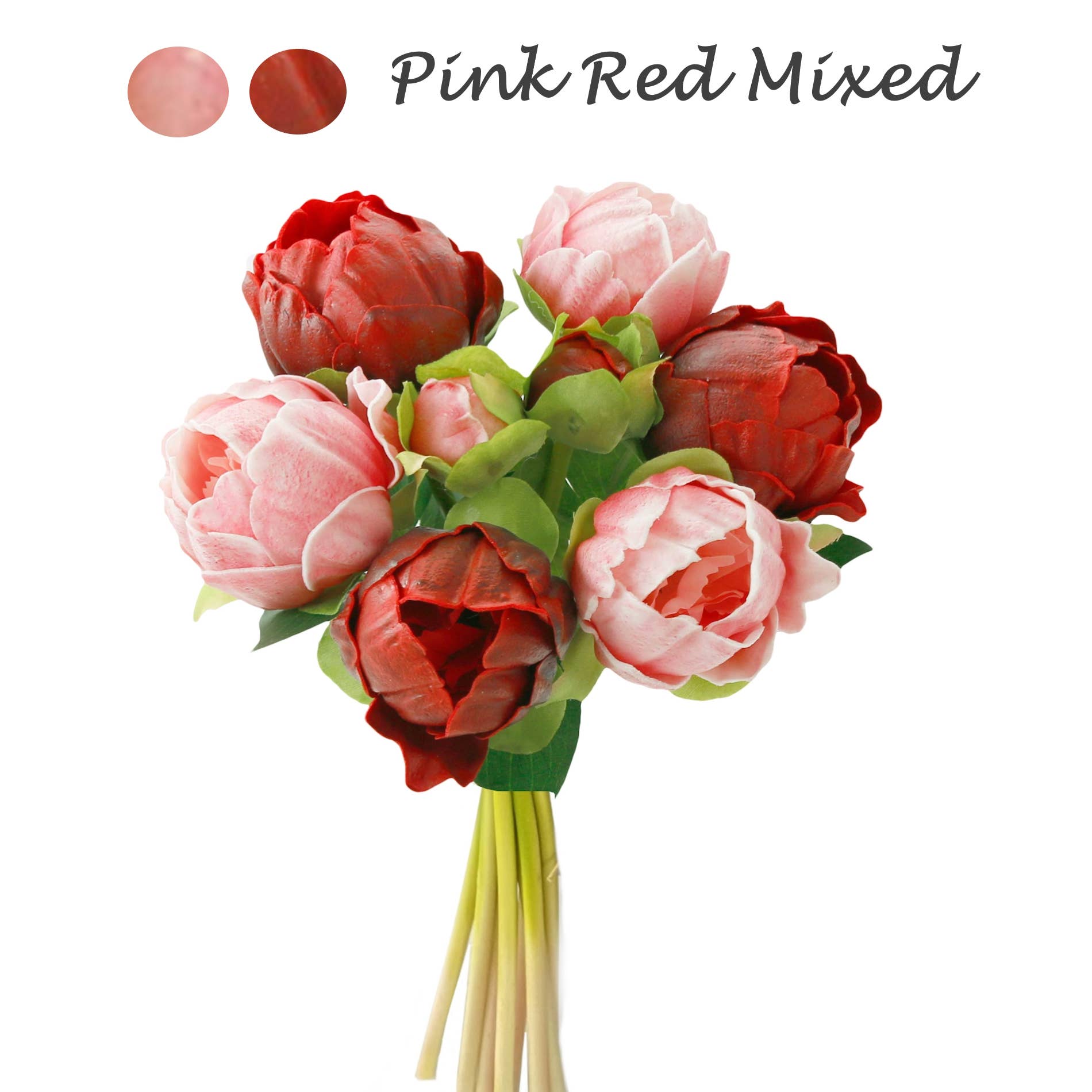 Angel Isabella - Wholesale Artificial Flowers - Case Packed Value-10 Bundles Real Touch Faux Peony bundle0