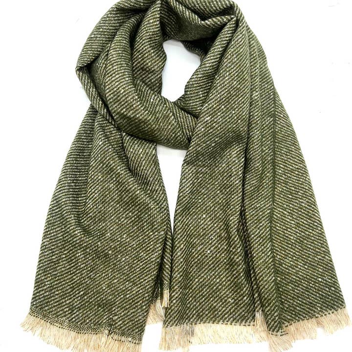 LINETA - Wholesale Scarf - Women's - HH-335 Plain scarf with lurex1