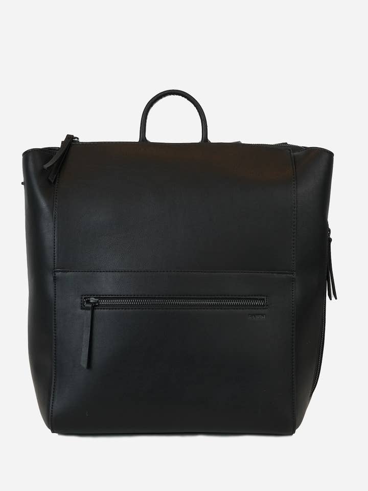 Den fyrkantiga blöjväskan - Ryggsäck i konstläder - Svart/Svart för wholesale av Fawn Design