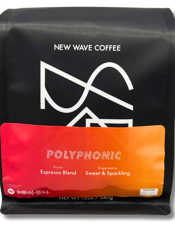 Polyfonisk Espressoblanding 12oz for engroshandel hos New Wave Coffee Roasters
