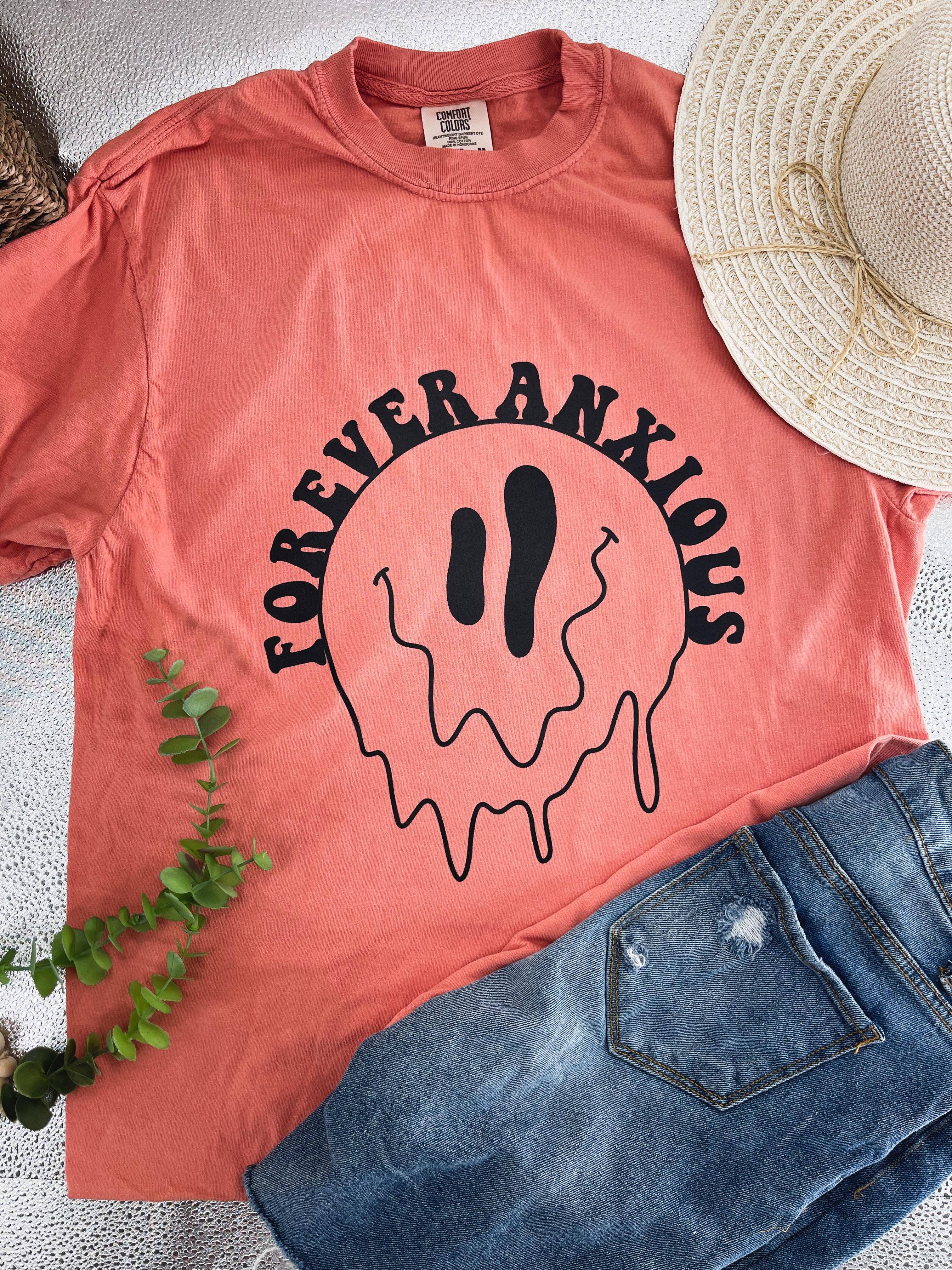 MiaIsabellas.co - Wholesale Screen Printed T-Shirt - Women's - Forever anxious tee