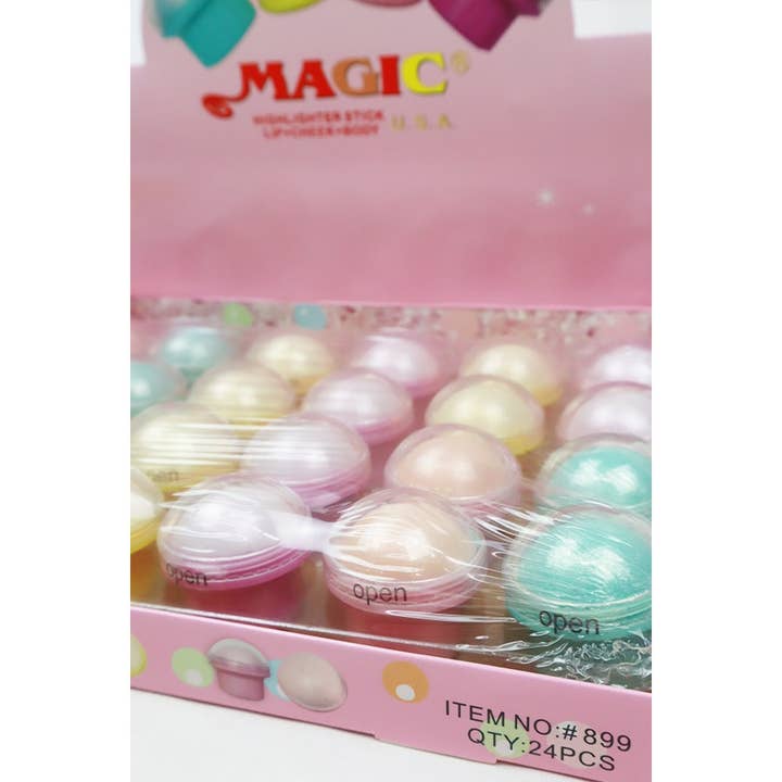 MIX COLOR Mushroom Dome Shaped Glitter Highlighter for wholesale on Faire