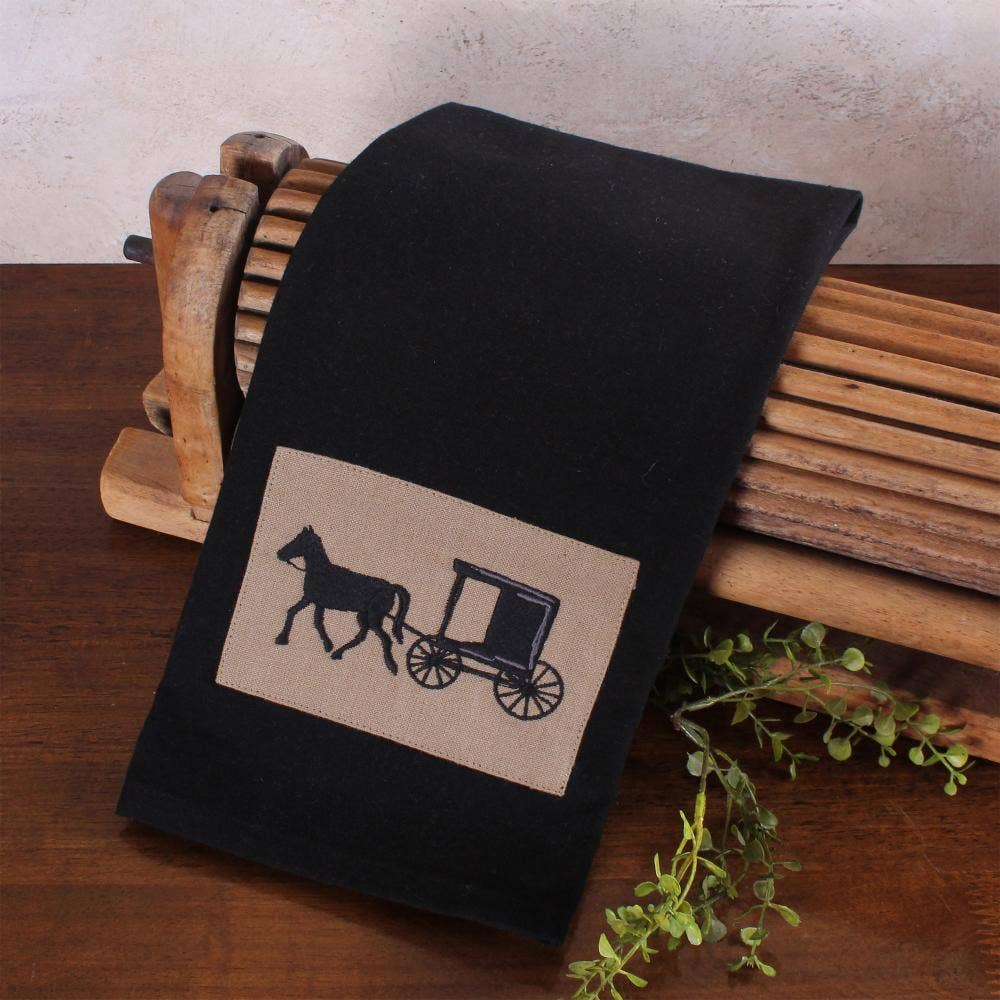 Home Collections by Raghu - Wholesale Tea Towel - Horse & Buggy Towel1