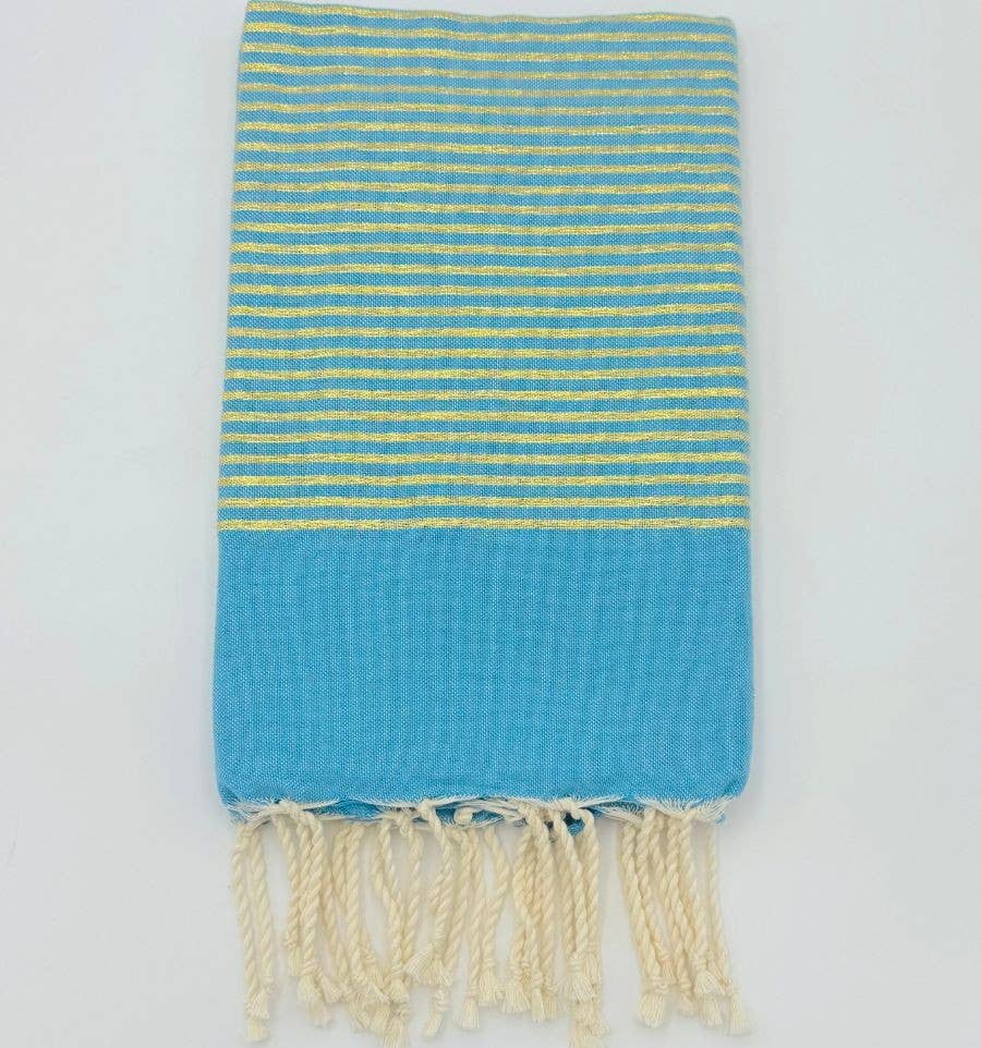 Fouta Tunisia - Wholesale Beach Towel - Fouta with golden lurex threads6