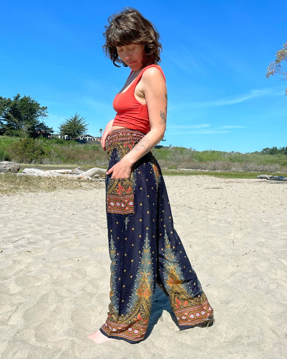 Zig Zag Asian Collection - Wholesale Pants - Women's - Peacock Pants12