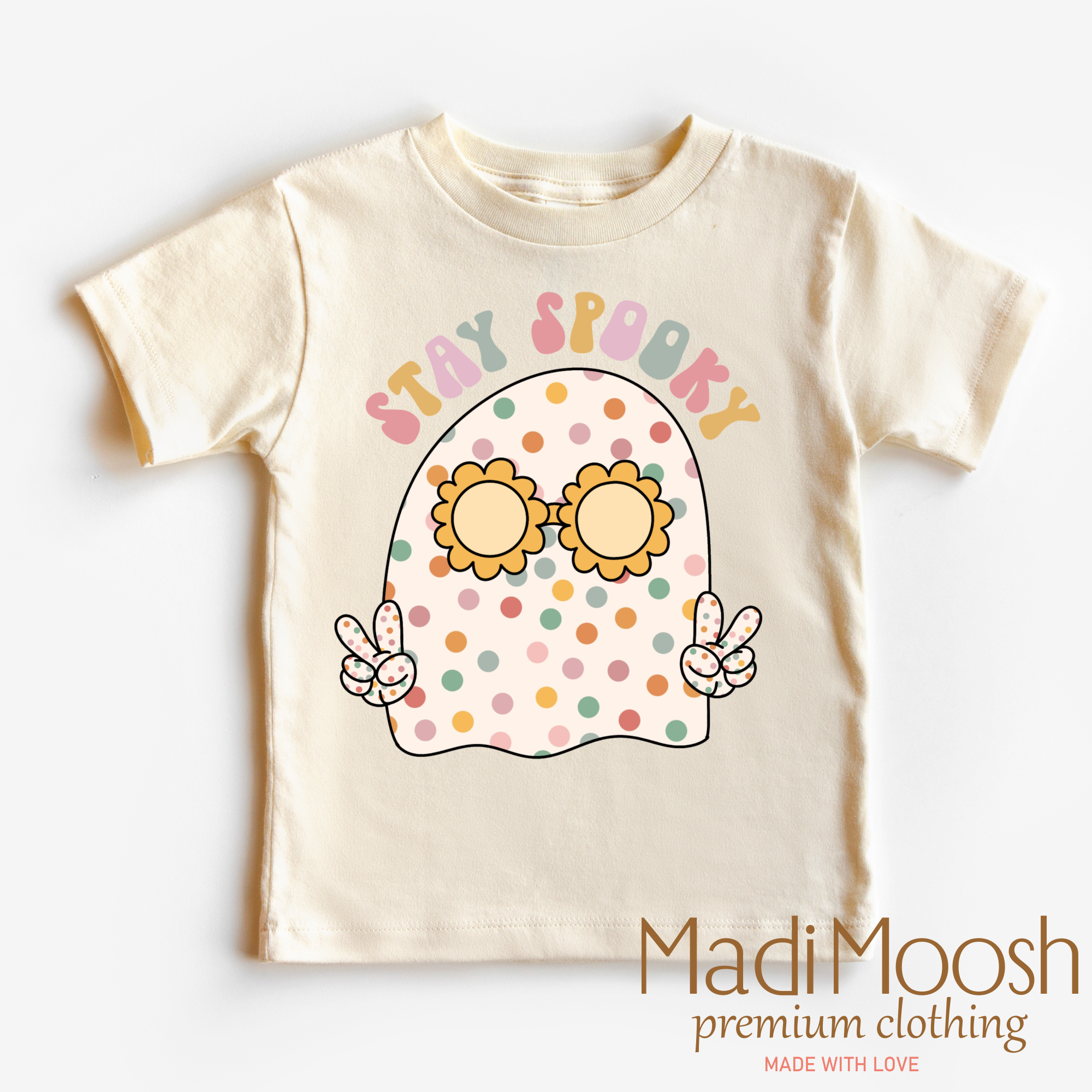 Madi Moosh – wholesale Screen-printed t-shirt – Kids – Stay Spooky Shirt - Halloween Shirt0
