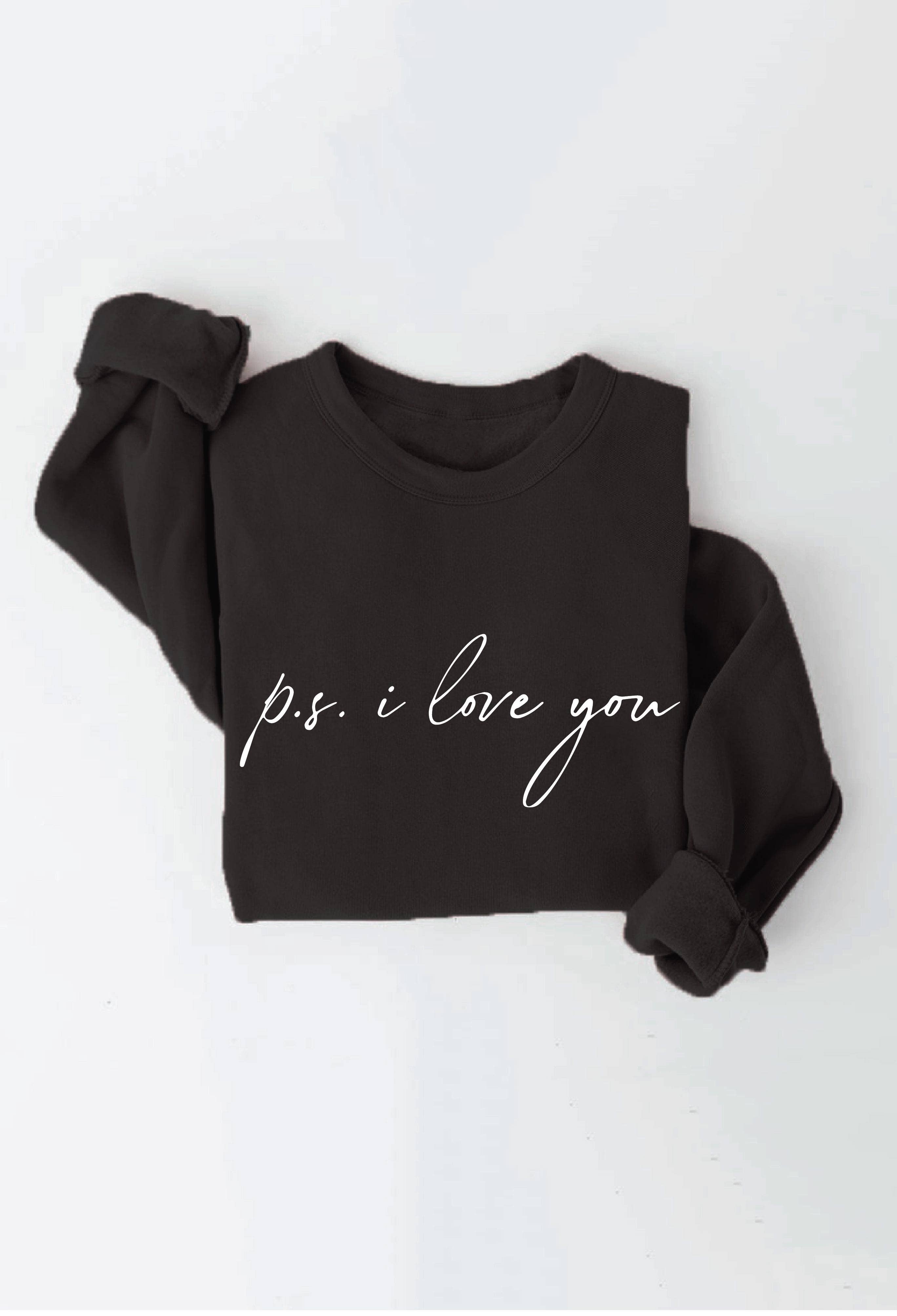 OAT COLLECTIVE – Engroshandel Grafisk Sweatshirt - Dame – PS Jeg elsker dig Grafisk sweatshirt4