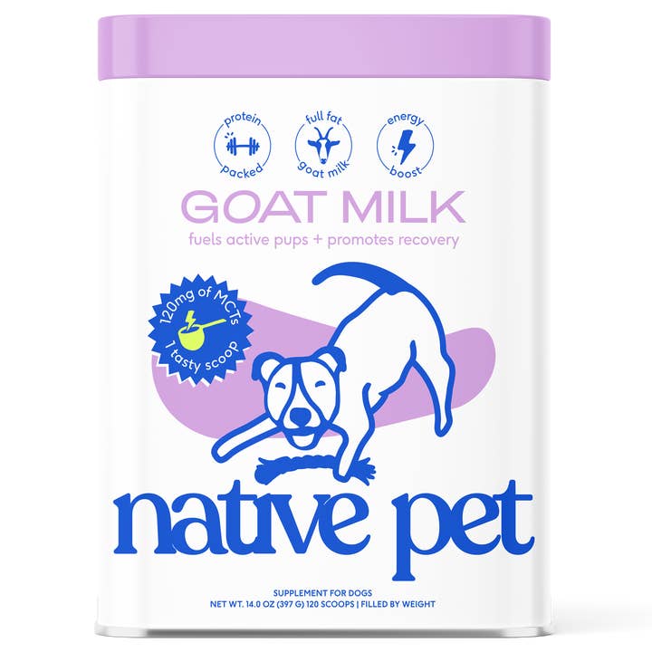 Native Pet - Wholesale Pet Supplement - Dog - Goat Milk Powder Recovery & Energy Support for Active Dogs8