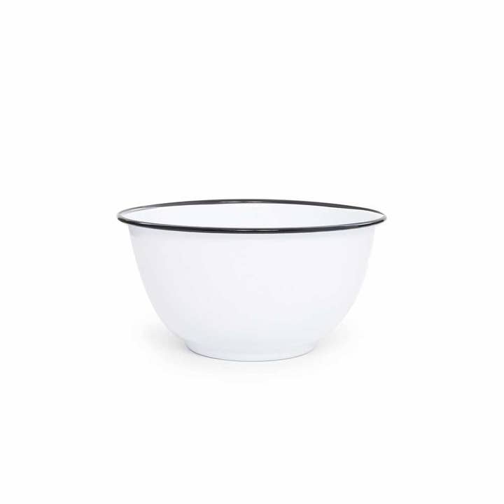 Crow Canyon Home - Wholesale Serving bowl - Vintage Enamelware Large Salad Bowl1