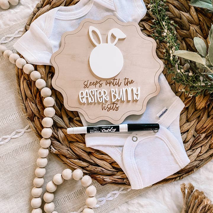 Easter Bunny Countdown Sign for wholesale by Claire and Bella