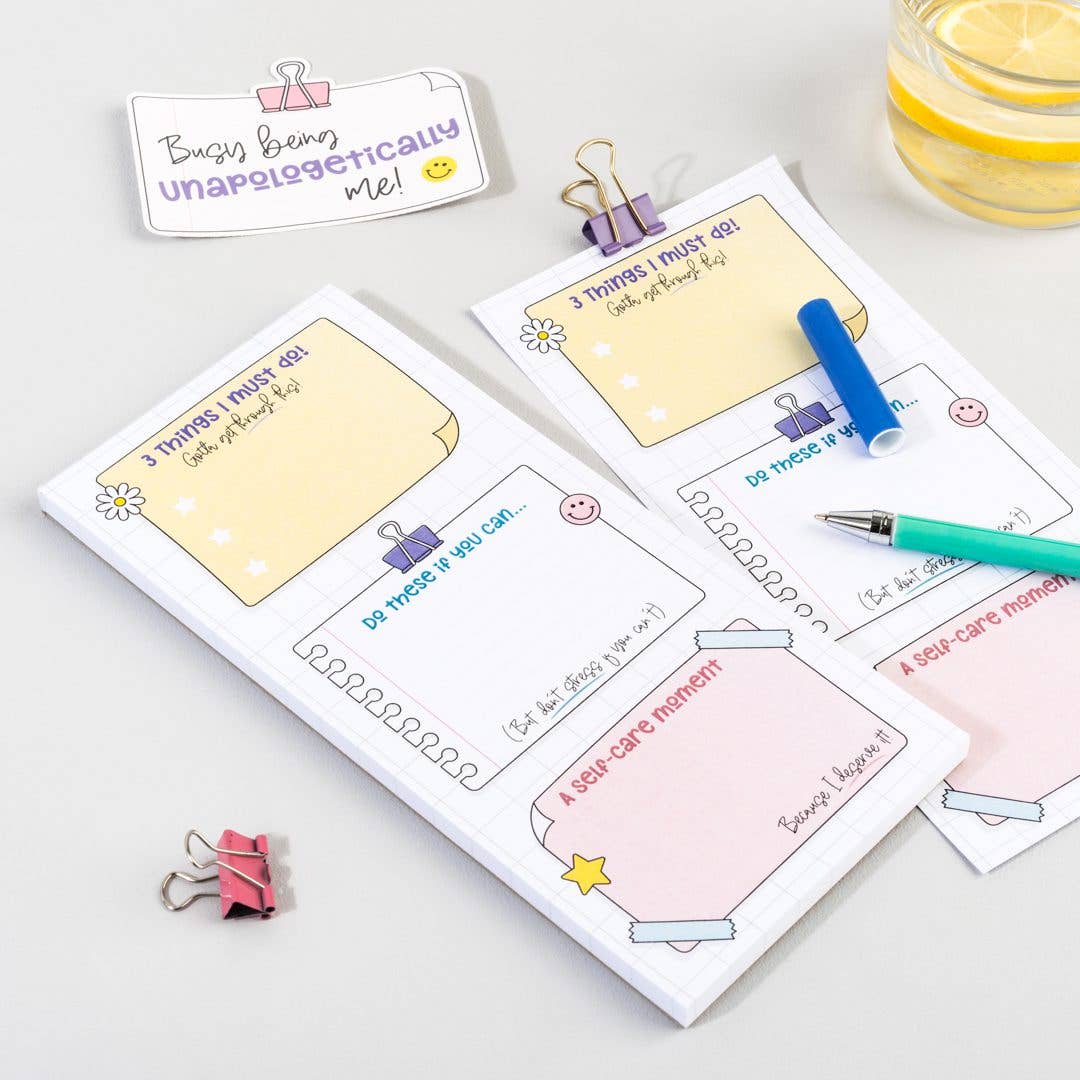 Oops a Daisy UK Ltd - Vendita all'ingrosso Tinta per stencil/lavoretti - Non preoccuparti, sii felice - DL Notepad3