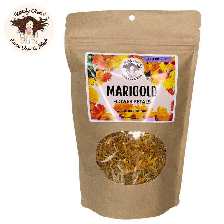 Witchy Pooh's Exotic Teas & Herbs - Wholesale Loose tea - Witchy Pooh's Marigold Tea - Flower Petals, Calendula