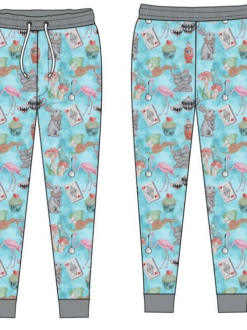 Pantalons de jogging pour adultes We're All Mad Here pour la vente par Judy rue designs