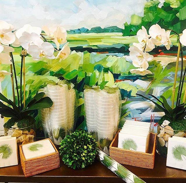 Alexa Pulitzer - Wholesale Disposable Napkin - Palm Cocktail Napkins2