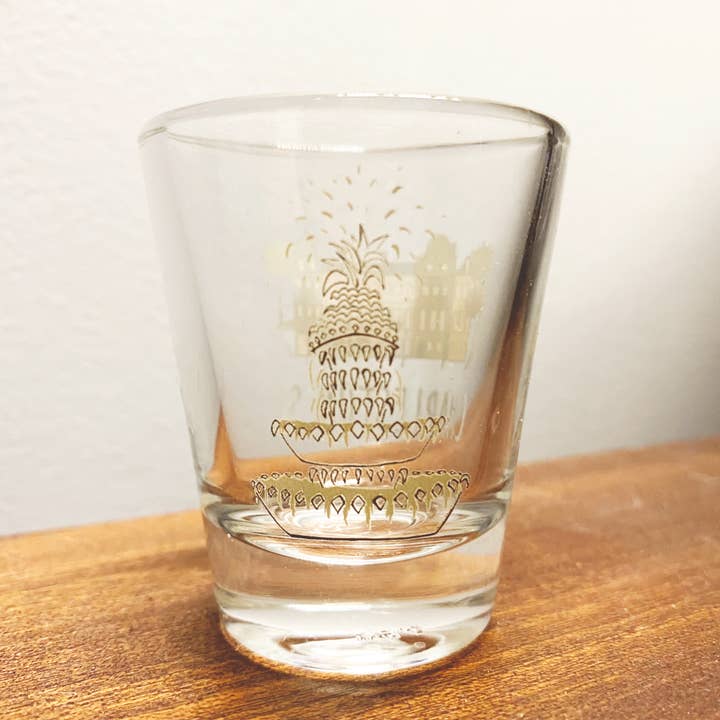 Nanner Designs - Wholesale Shot Glass - Rainbow Row Shot Glass2