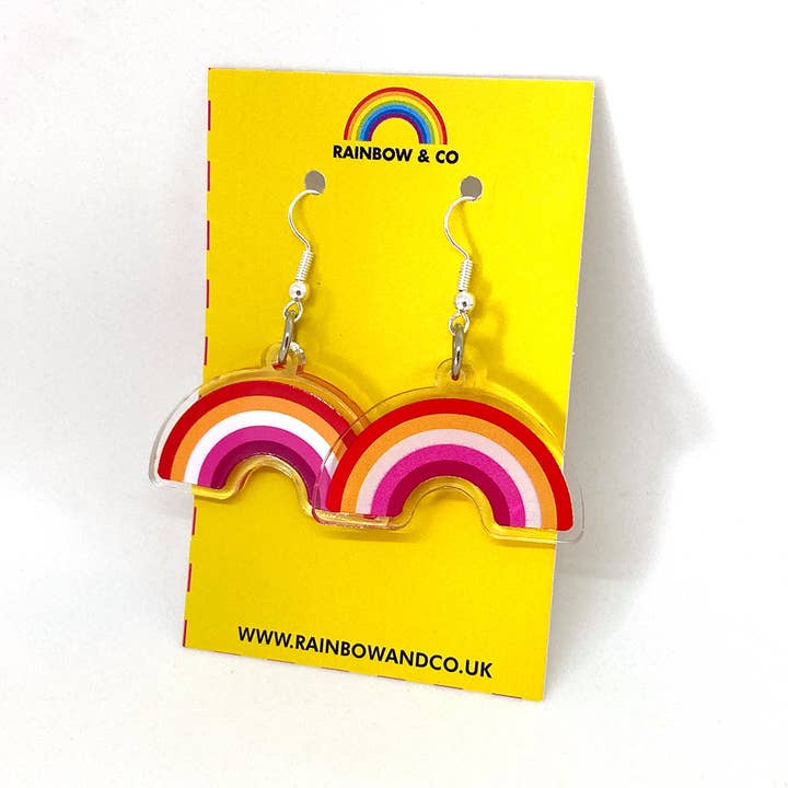 Rainbow & Co - Wholesale Dangle Earrings - Lesbian Rainbow Pride Earrings
