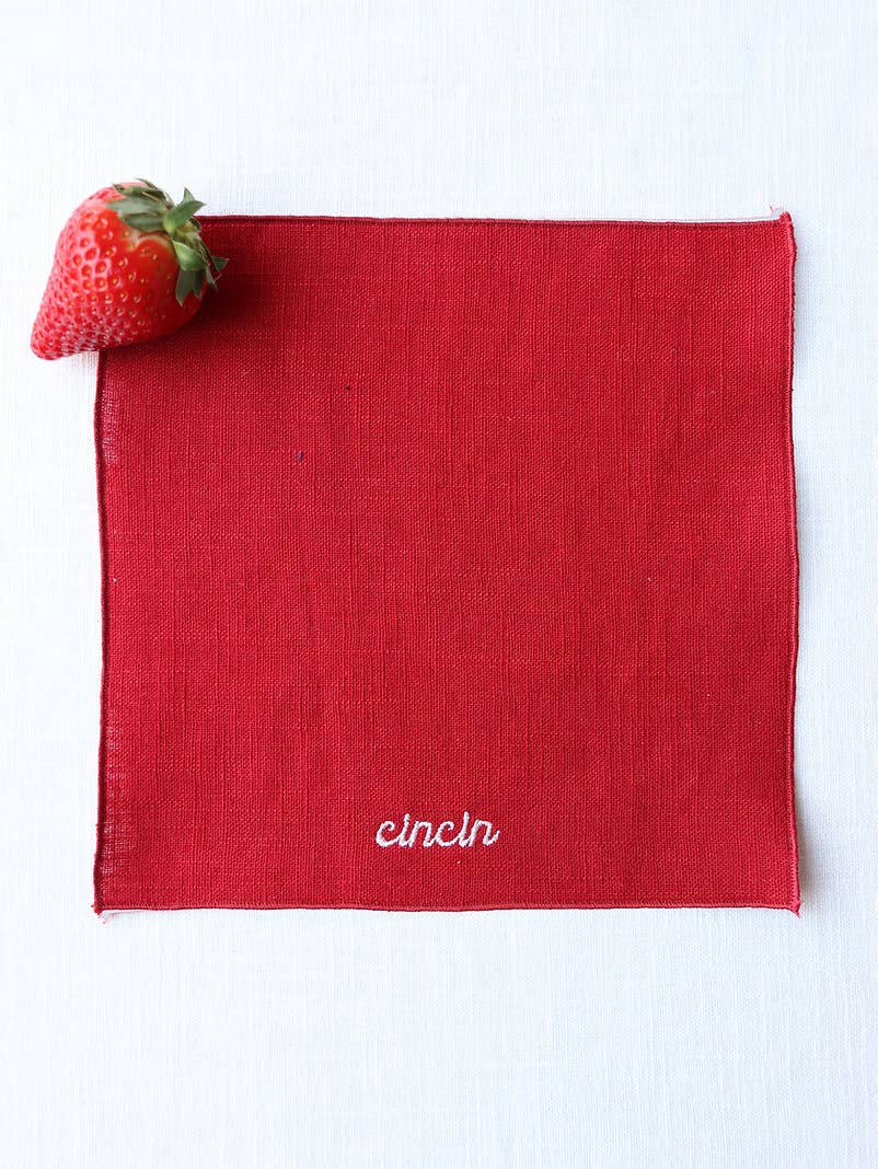 Giardino Segreto - Wholesale Dinner & Cloth Napkin - Pure linen cocktail napkin - EXPRESSIONI1
