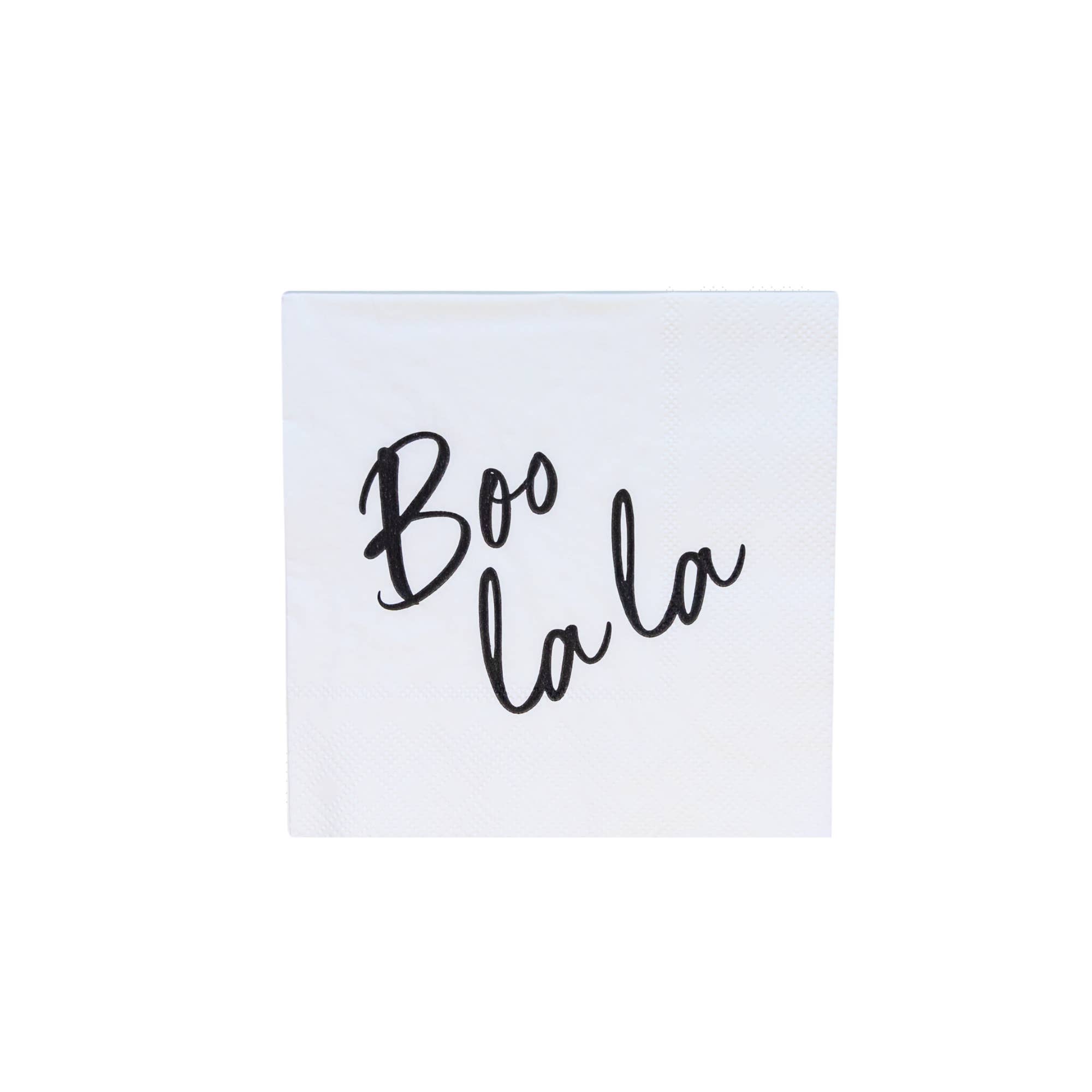 Bonjour Fête - Wholesale Disposable Napkin - BOO LA LA COCKTAIL NAPKINS