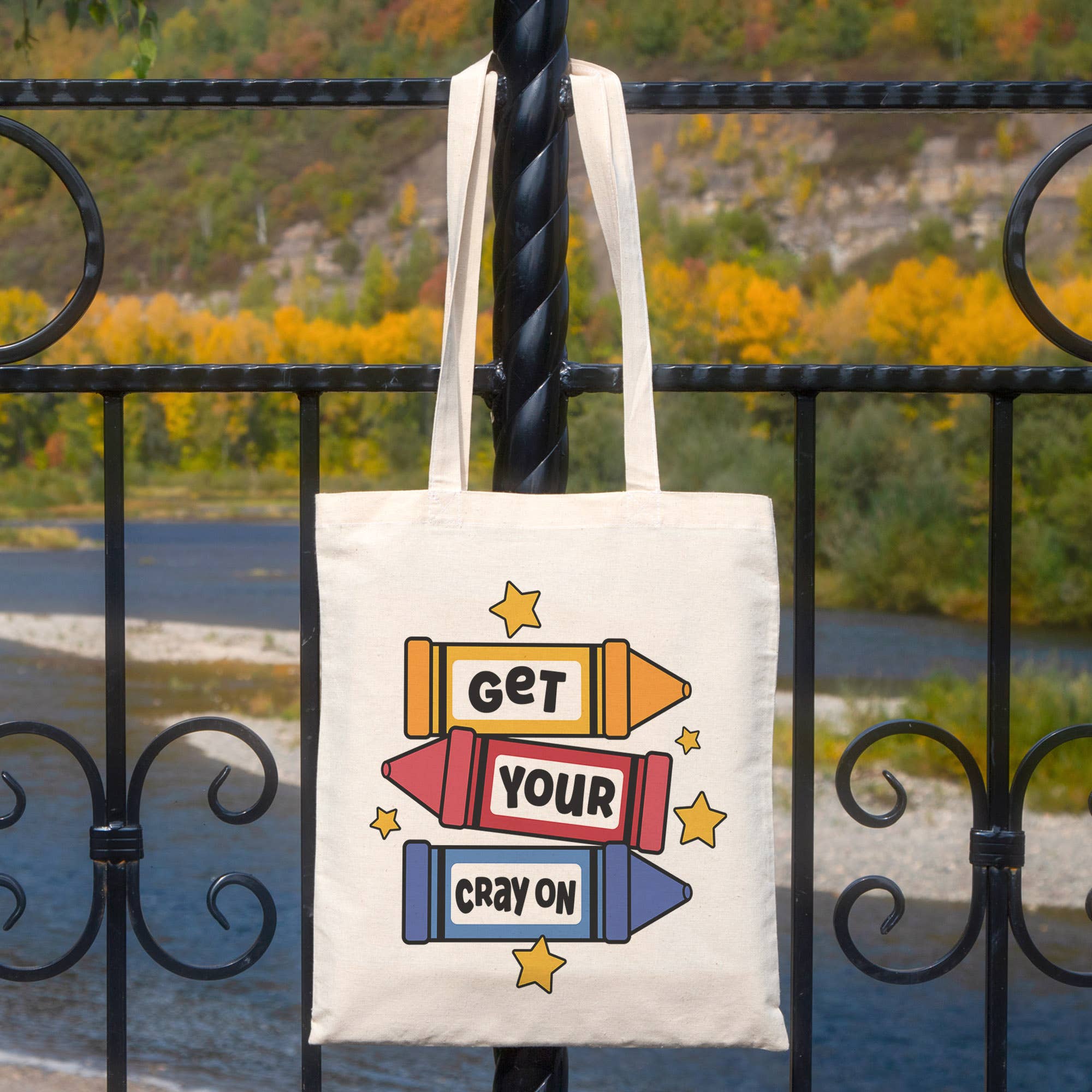 Lucky Luna Apparel – wholesale Tote bag – Women's – Starry Get Your Cray On Tote Bag2