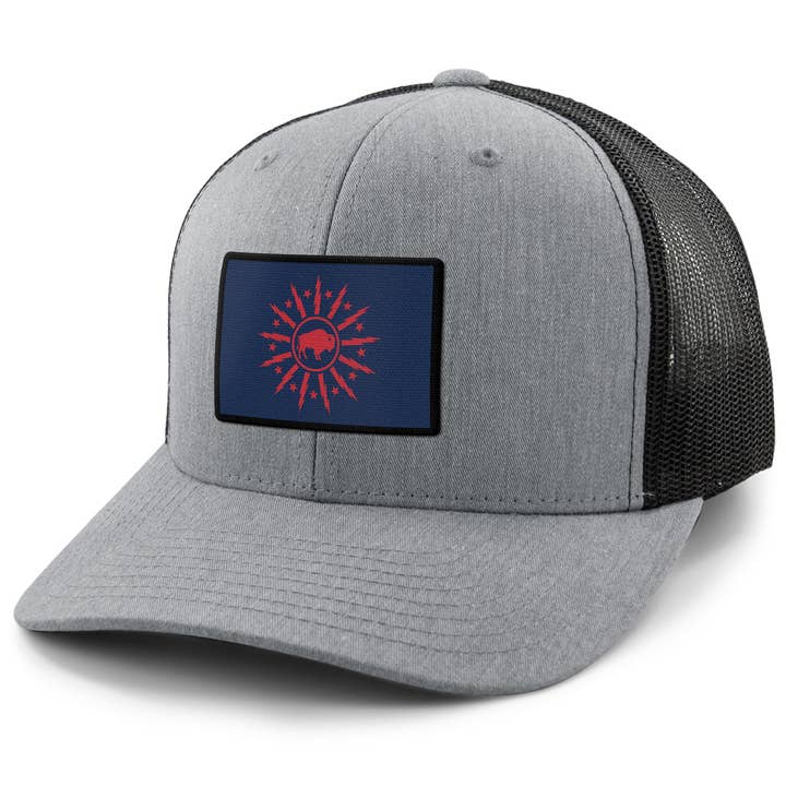 Buffalo Freestyle Flag Classic Snapback Trucker Hat for wholesale by Born Into It