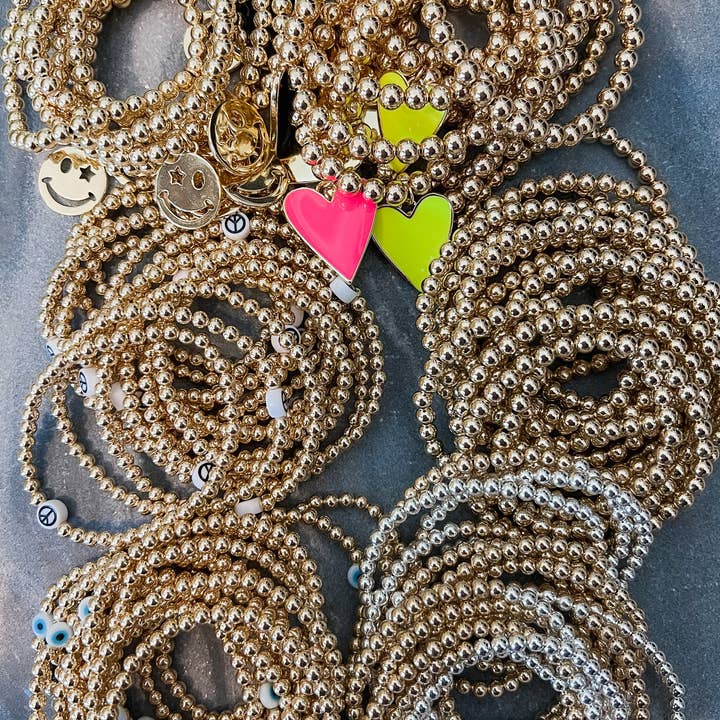 Arm Candy by Alysa - Vendita all'ingrosso Bracciale con perline - Bracciale con perline laminate in oro 14k da 5 mm8