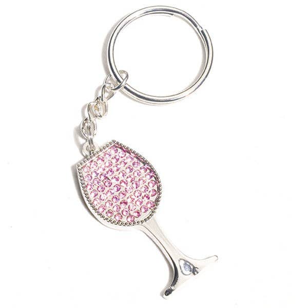 Porte-clés - Strass rose pour la vente par Chris’s Stuff Inc.