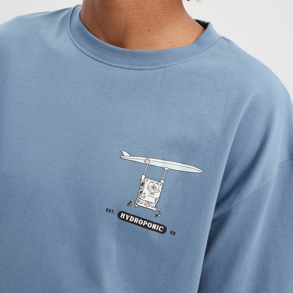 Hydroponic - Wholesale Screen Printed T-Shirt - Men's - SB Surf SS 02-Blue Grey2