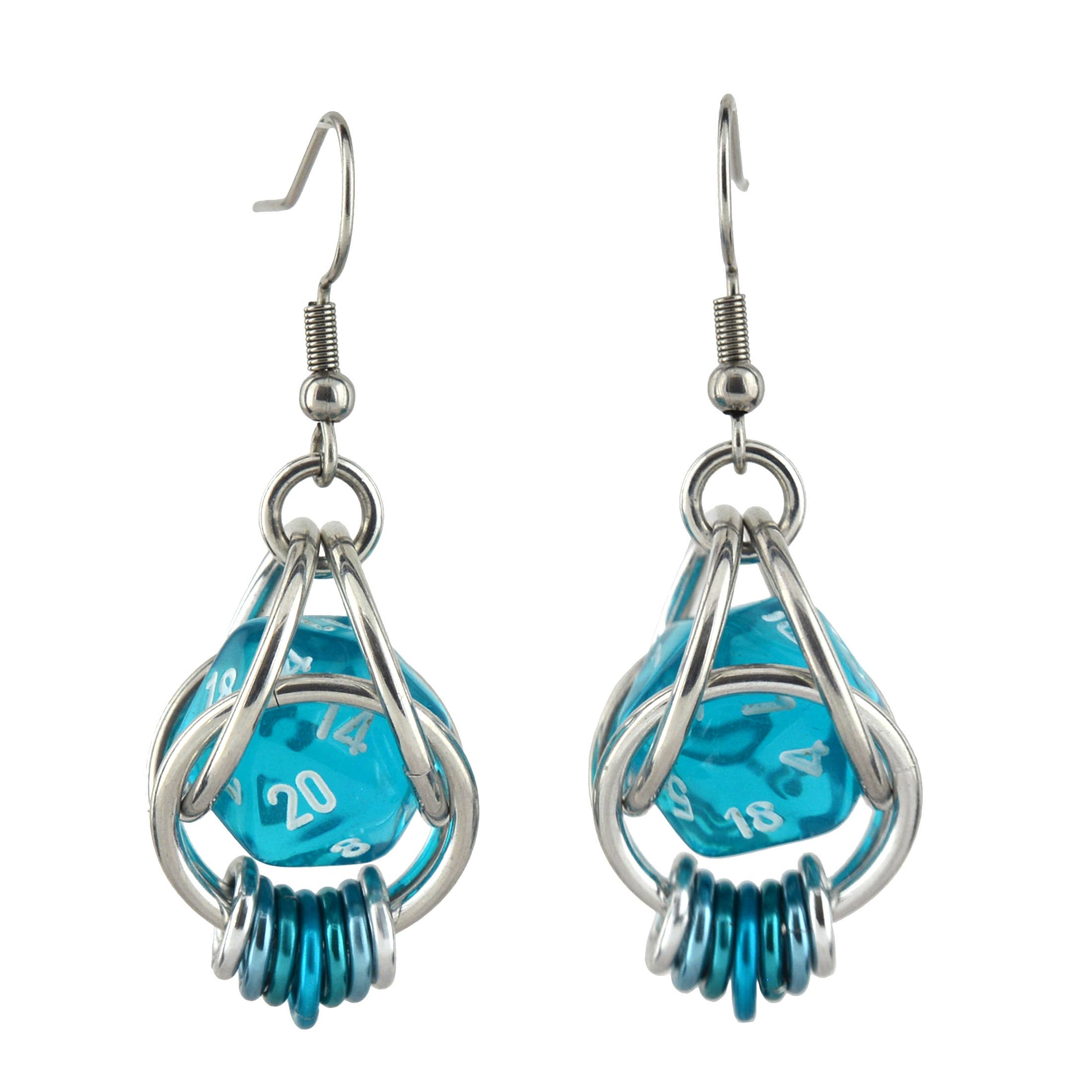 Rebeca Mojica Jewelry - Wholesale Dangle Earrings - d20 Earrings - LGBTQ Rainbow or Ombre Coil6