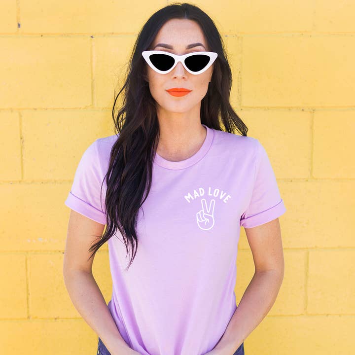 Mad Love for My Mini Tee (LILAC) for wholesale by designtwentyfive