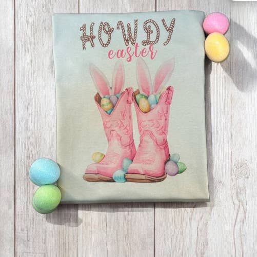 Camiseta de Pascua (Howdy) para venta al por mayor de Vs design shop boutique