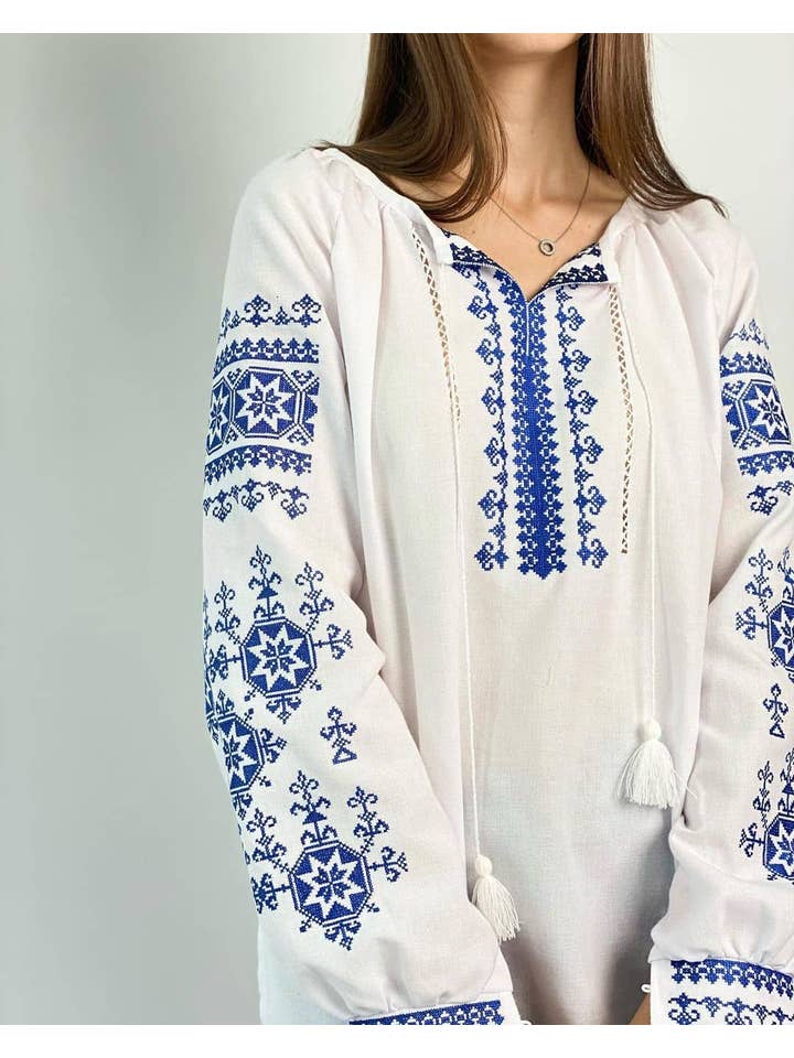 Folkmoda - Wholesale Blouse - Women's - Women's Embroidered Blouse Jasmine