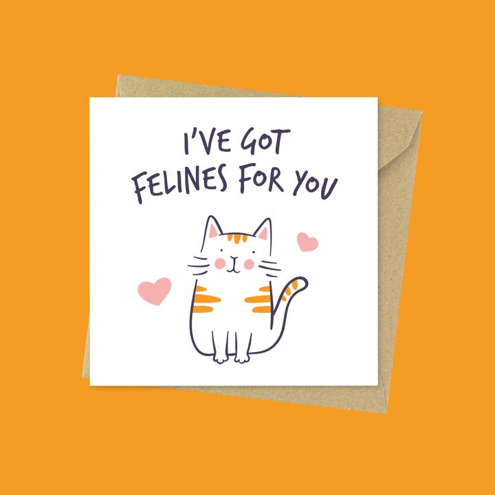Fick kattdjur till dig, Funny Cat Valentines/Anniversary Card för wholesale av Goofy Guineas