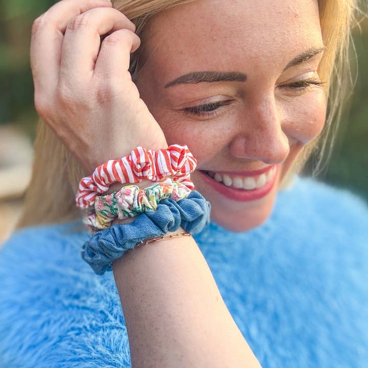 Scrunchie Hair Tie Set - Eloise - 3 Piece Set for wholesale by Taylor Elliott Designs