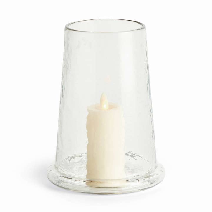 Napa Home & Garden - Wholesale Candle Holder - Gabriel Hurricane Small - Tapered Clear Glass Candle Holder0