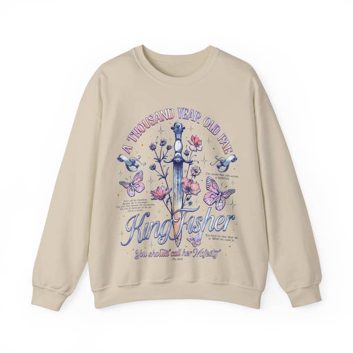 MagicMerchEmporium - Wholesale Graphic Sweatshirt - Women's - Kingfisher "A Thousand Year Old Fae" Sweatshirt10