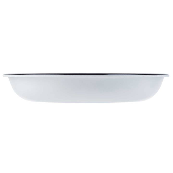TableCraft Products Company - Wholesale Bowl - Canteen Collection 24 ounce Melamine Bowl, White/Black2